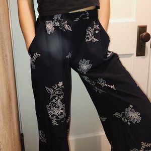 Flowy Floral Pants